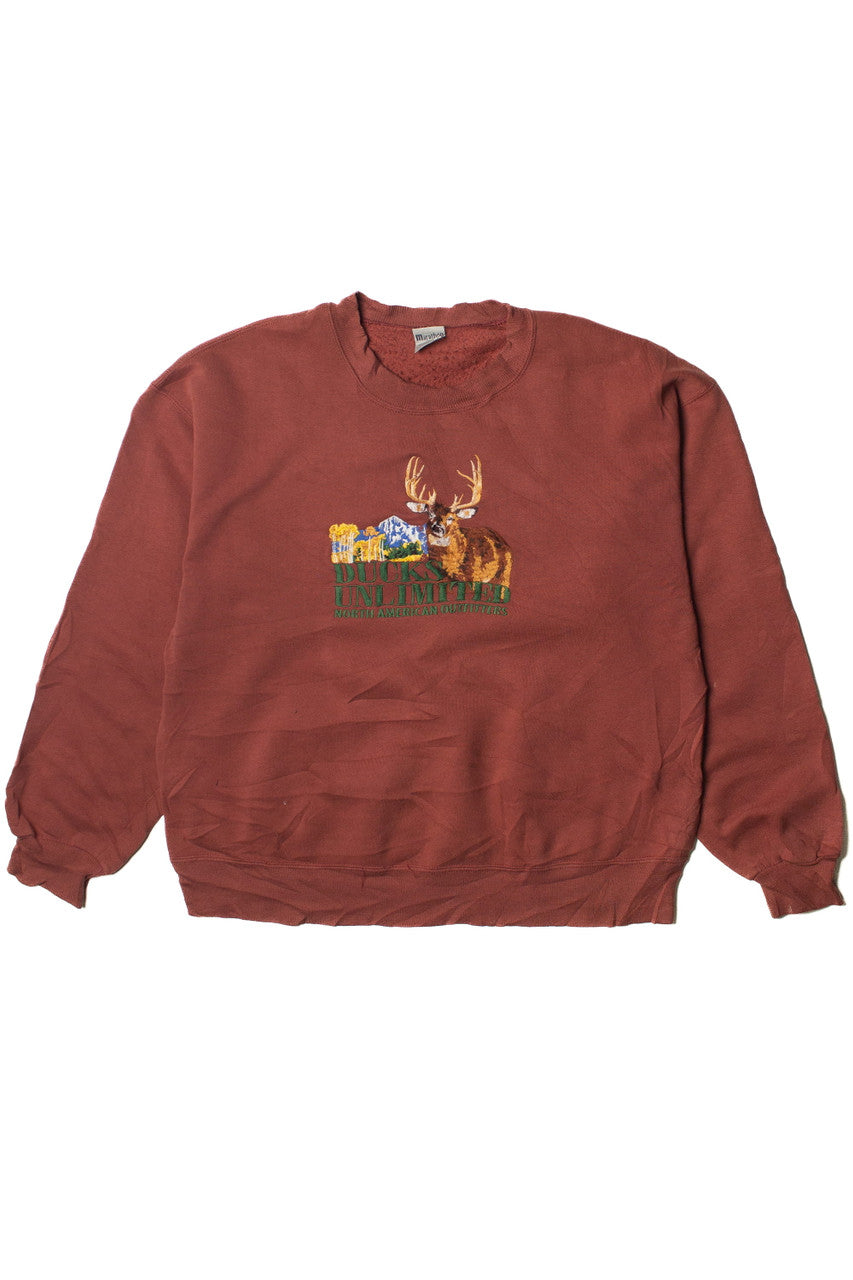 Vintage Ducks Unlimited Embroidered Sweatshirt