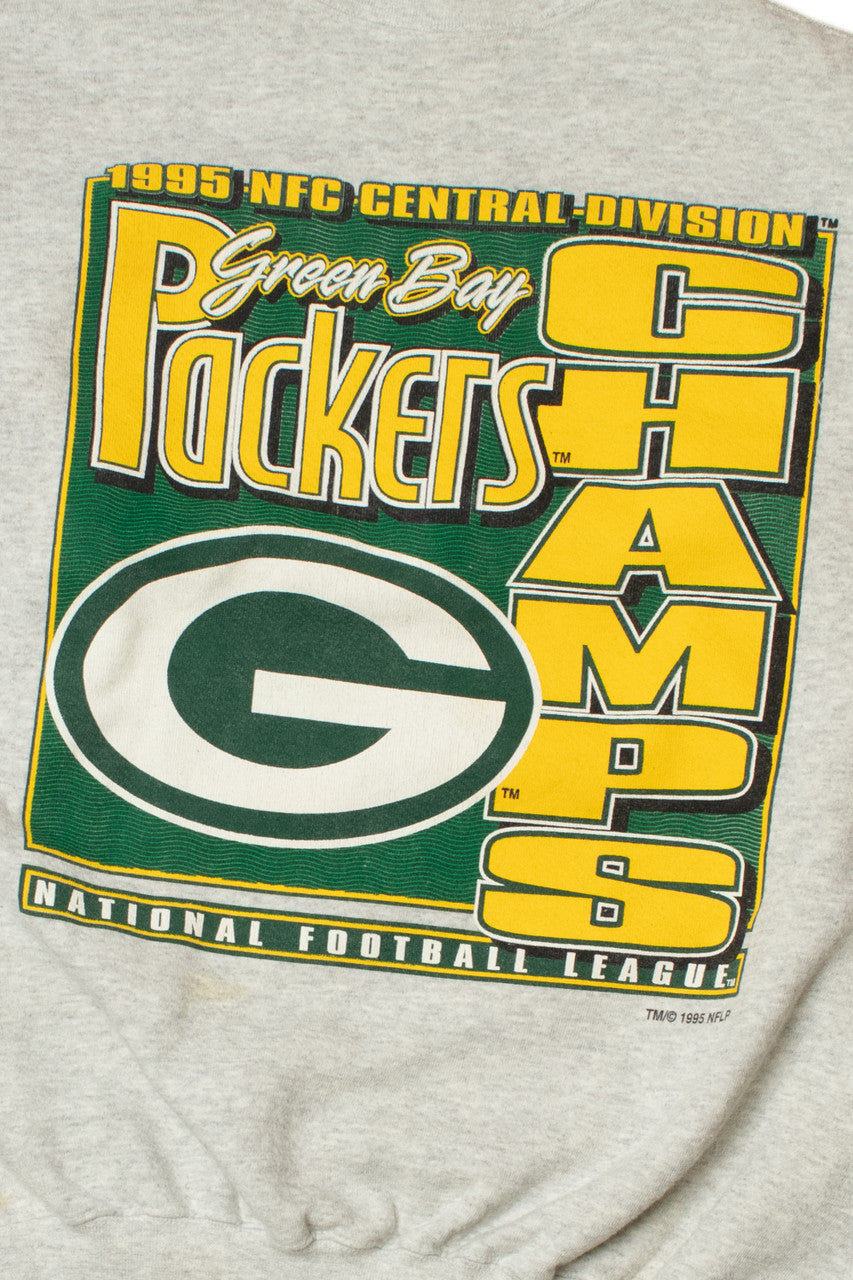 Vintage 1995 Green Bay Packers "NFC Central Division Champs" Sweatshirt