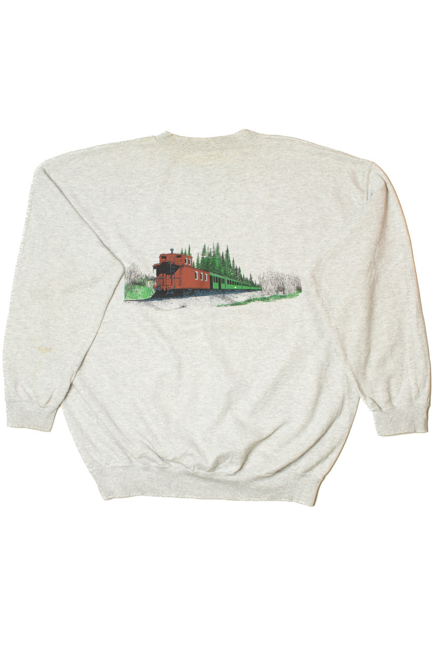Vintage Cumbres & Toltec Scenic Railroad Front/Back Print Sweatshirt