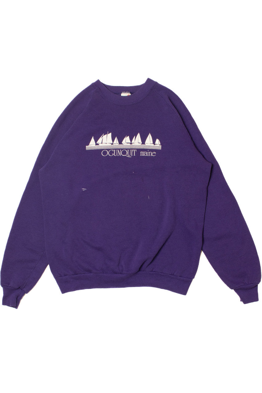 Vintage "Ogunquit Maine" Raglan Sweatshirt