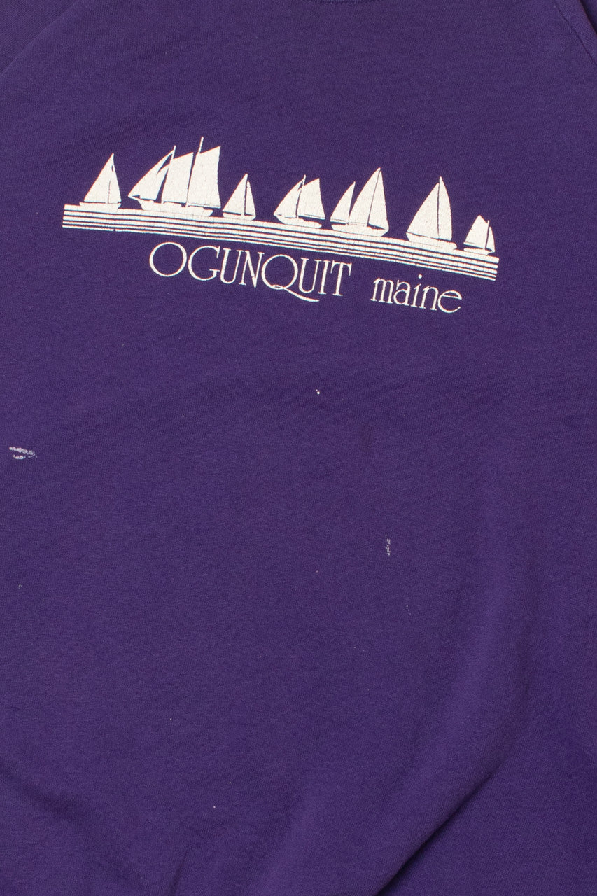 Vintage "Ogunquit Maine" Raglan Sweatshirt