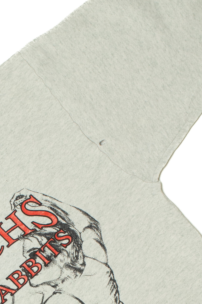 Vintage "GCHS Rabbits" Basketball Dunk Illustration Sweatshirt