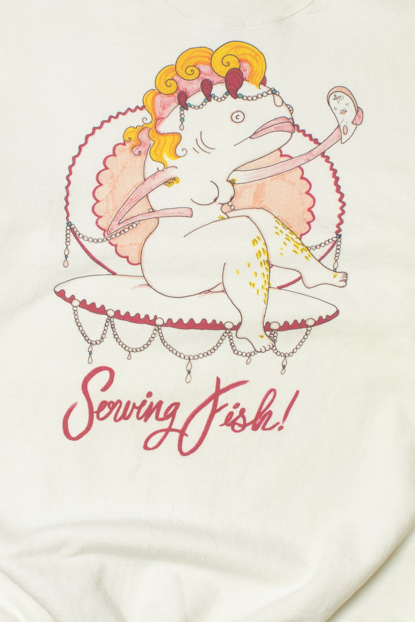 Vintage "Serving Fish!" Sweatshirt