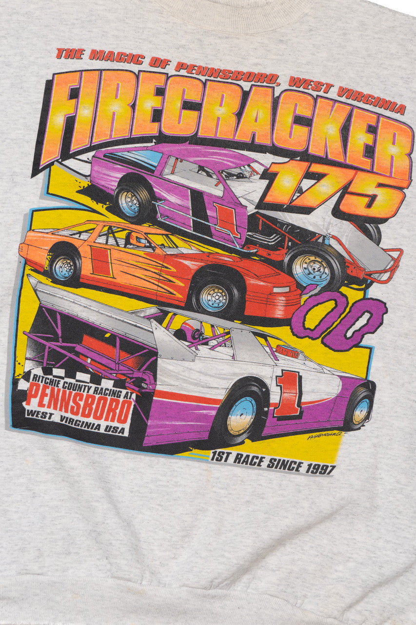 Vintage 2000 "Firecracker 175" "Gotta Race" Racing Sweatshirt