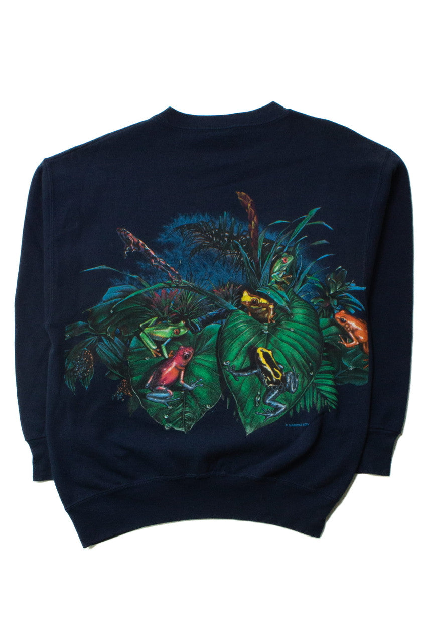Vintage Tropical Frogs Sweatshirt (1990s)