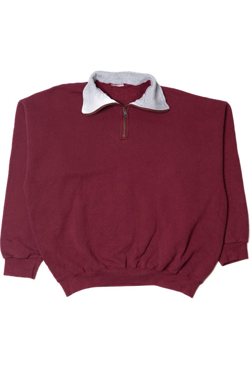 Vintage Quarter Zip Blank Sweatshirt