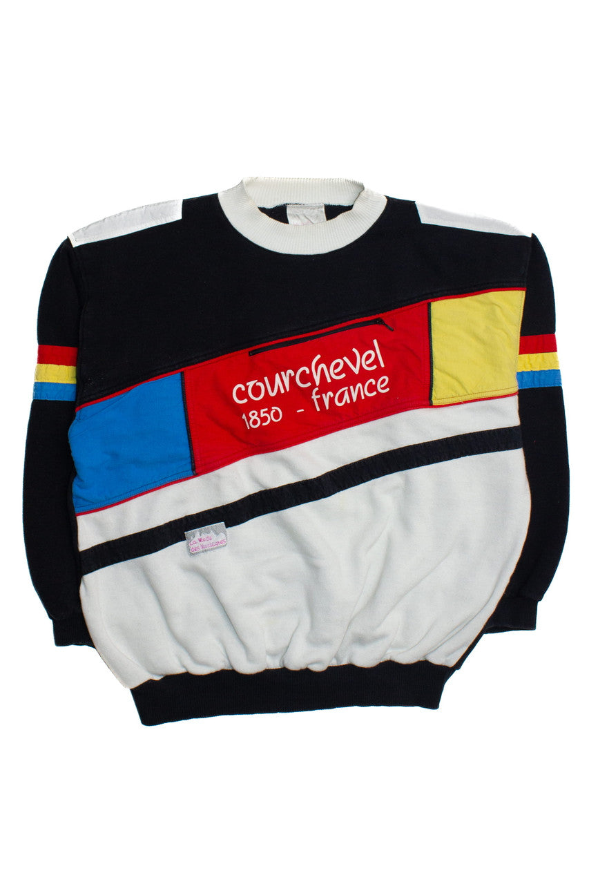 Vintage La Mode des Montagnes Courchevel 1850 Sweatshirt (1980s)