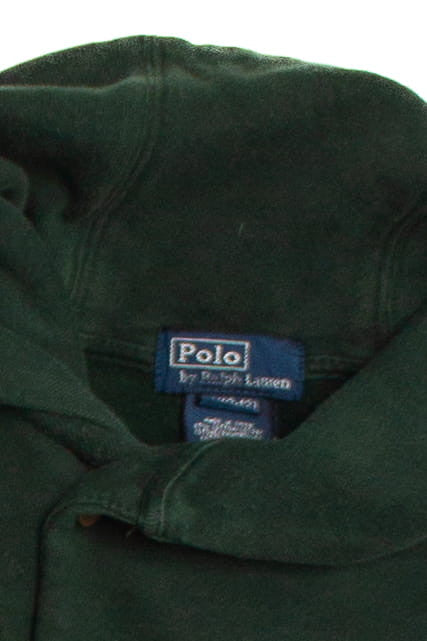 Vintage Green Polo Cowl Neck Sweatshirt (1990s)
