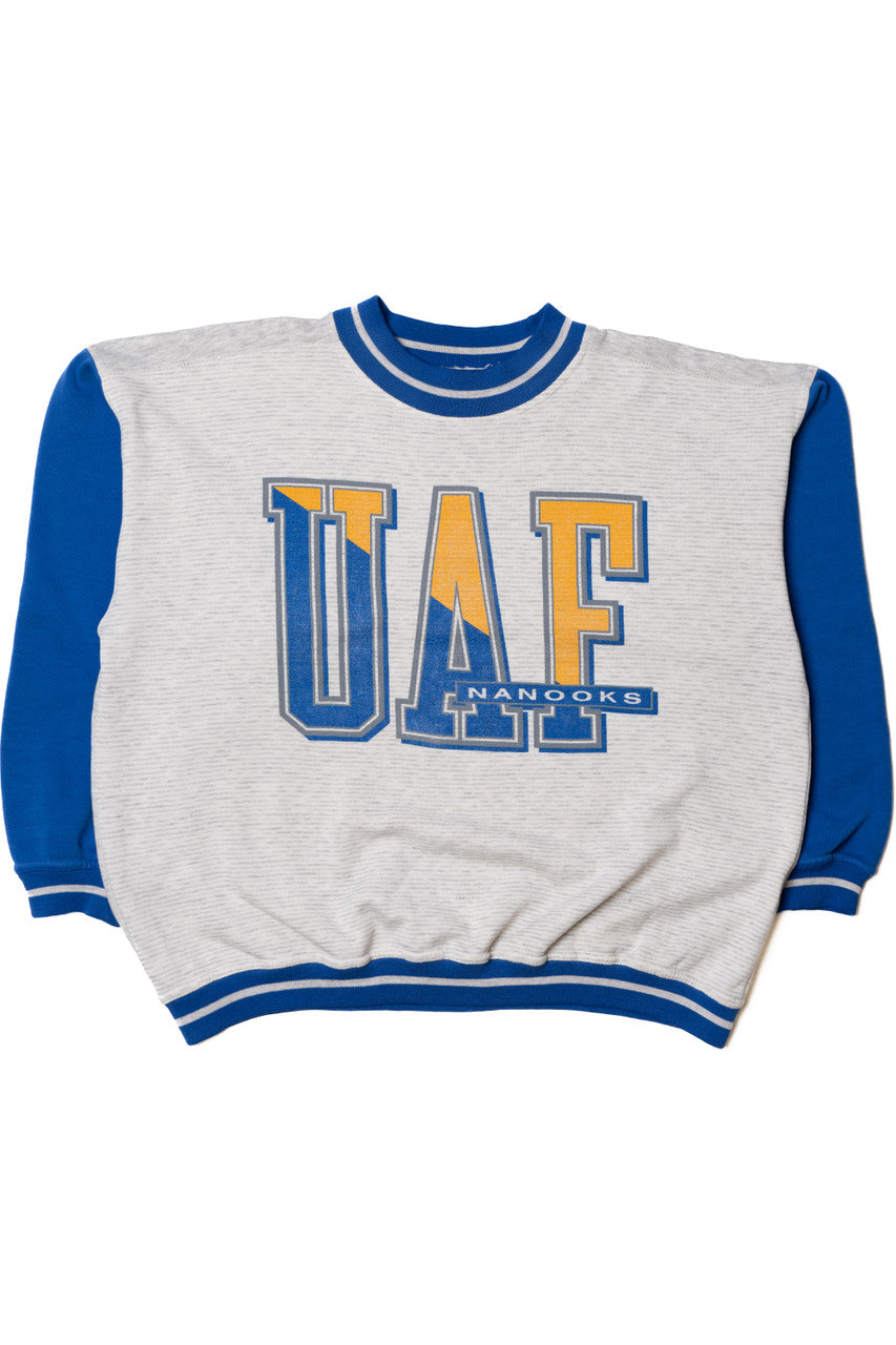 Vintage "UAF Nanooks" University of Alaska Fairbanks Sweatshirt