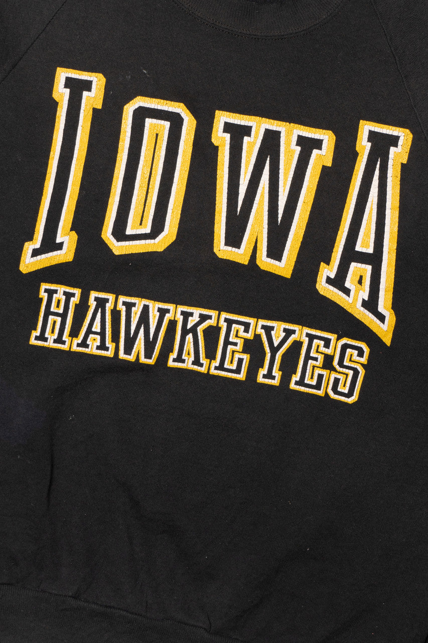 Vintage "Iowa Hawkeyes" Raglan Sweatshirt