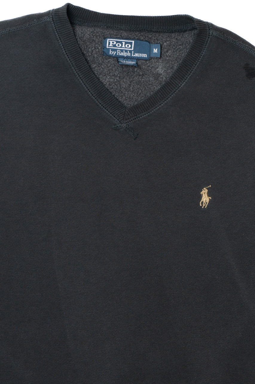 Vintage Faded V-Neck Polo By Ralph Lauren Sweatshirt
