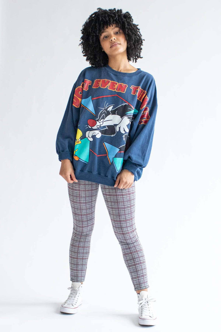 Sylvester & Tweety Dont' Even Think It Sweatshirt