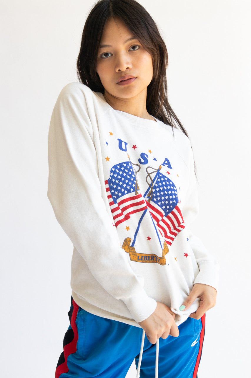 USA Liberty Flags Sweatshirt