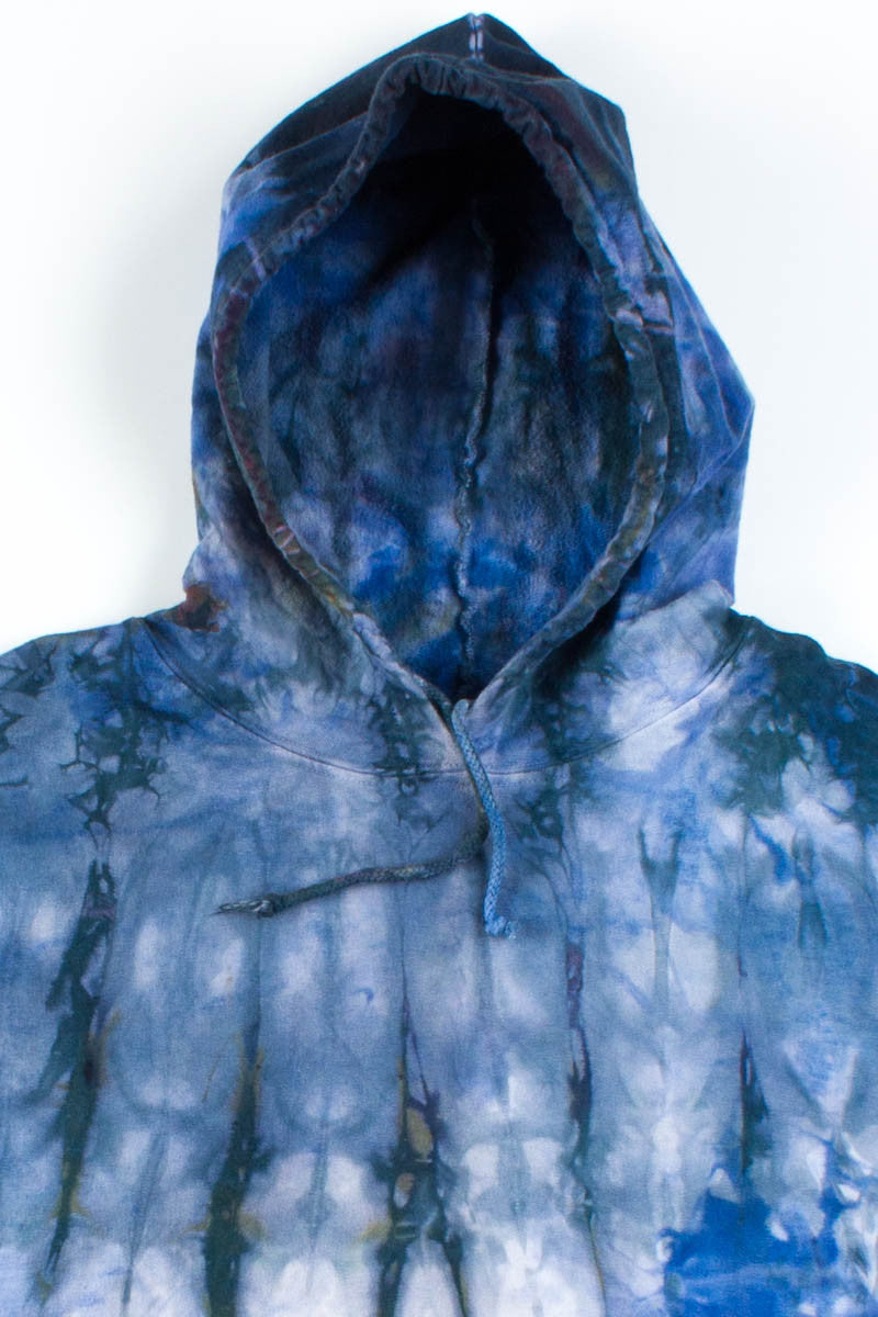 Black & Blue Tie Dye Hoodie