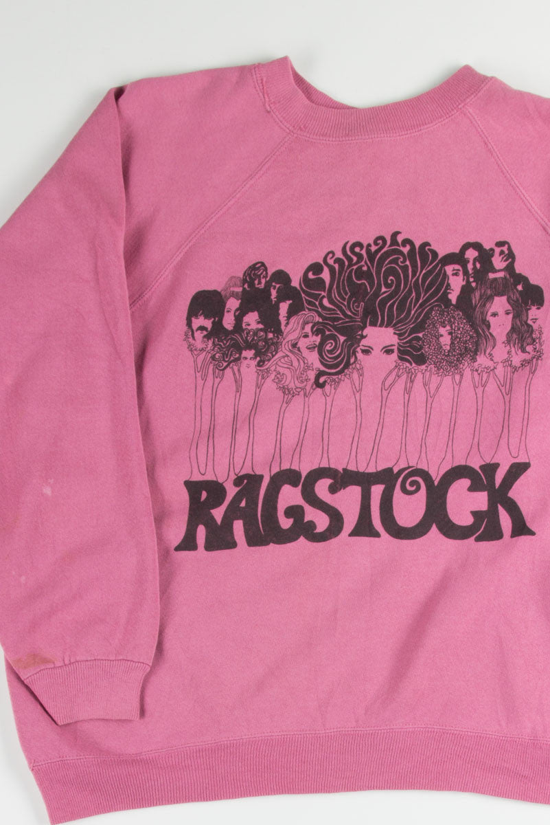 Mauve Ragstock Forest People Print Sweatshirt