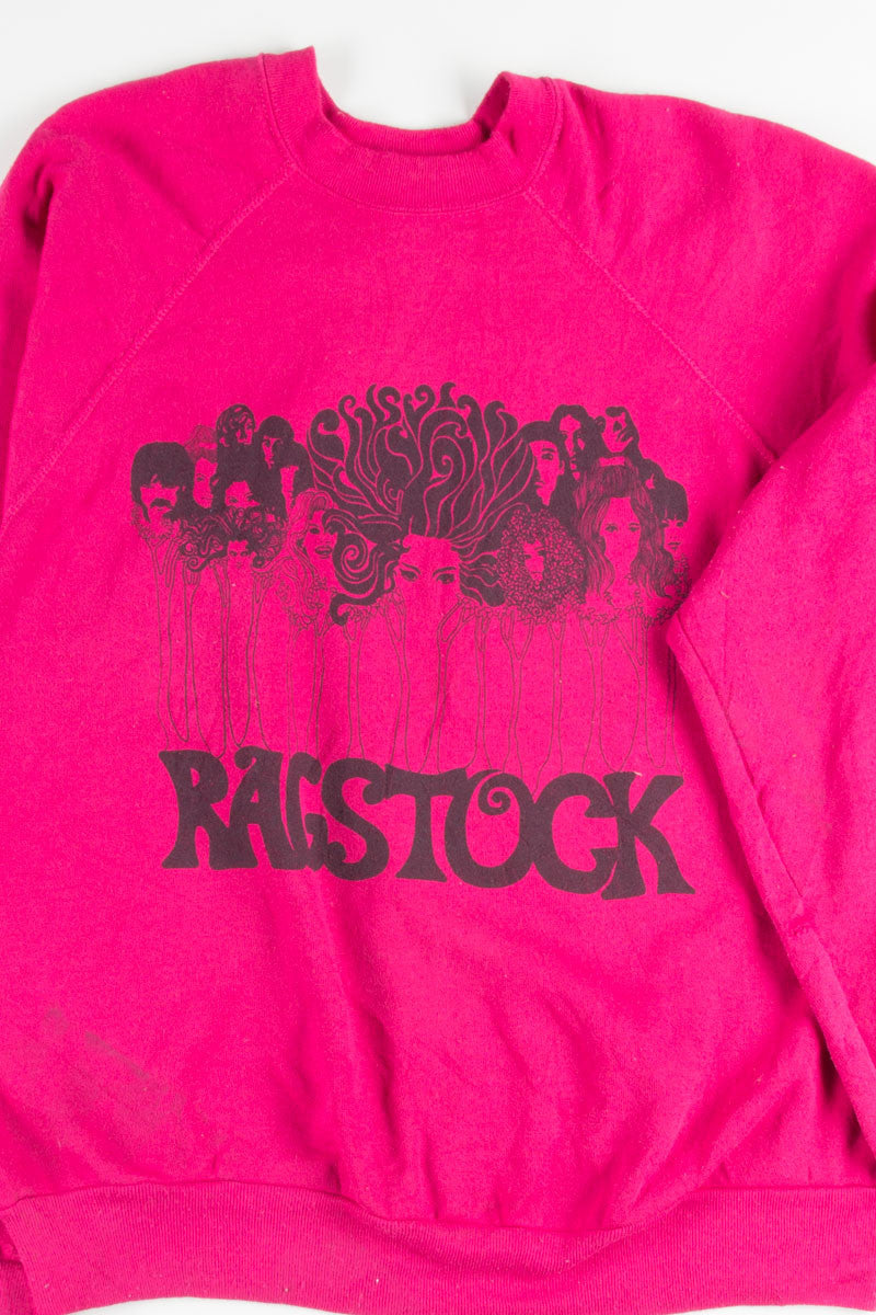 Fuchsia Ragstock Forest People Print Sweatshirt
