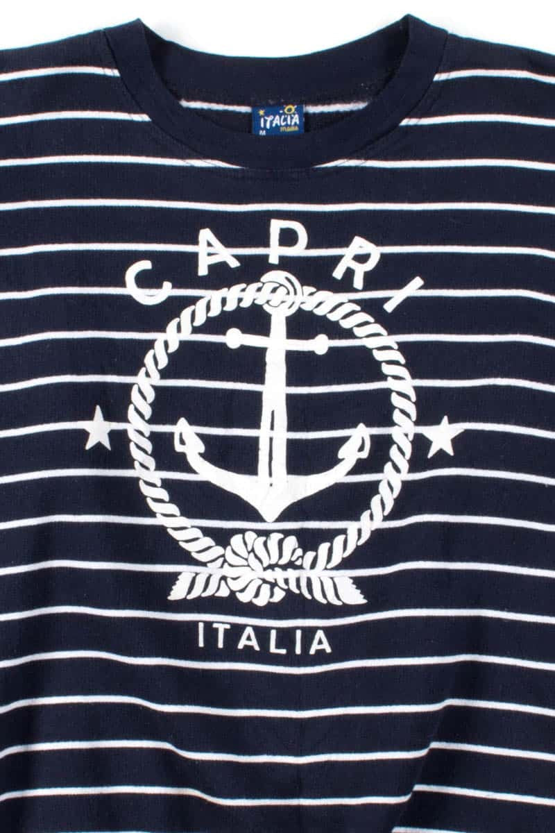 Capri Italia Striped Sweatshirt