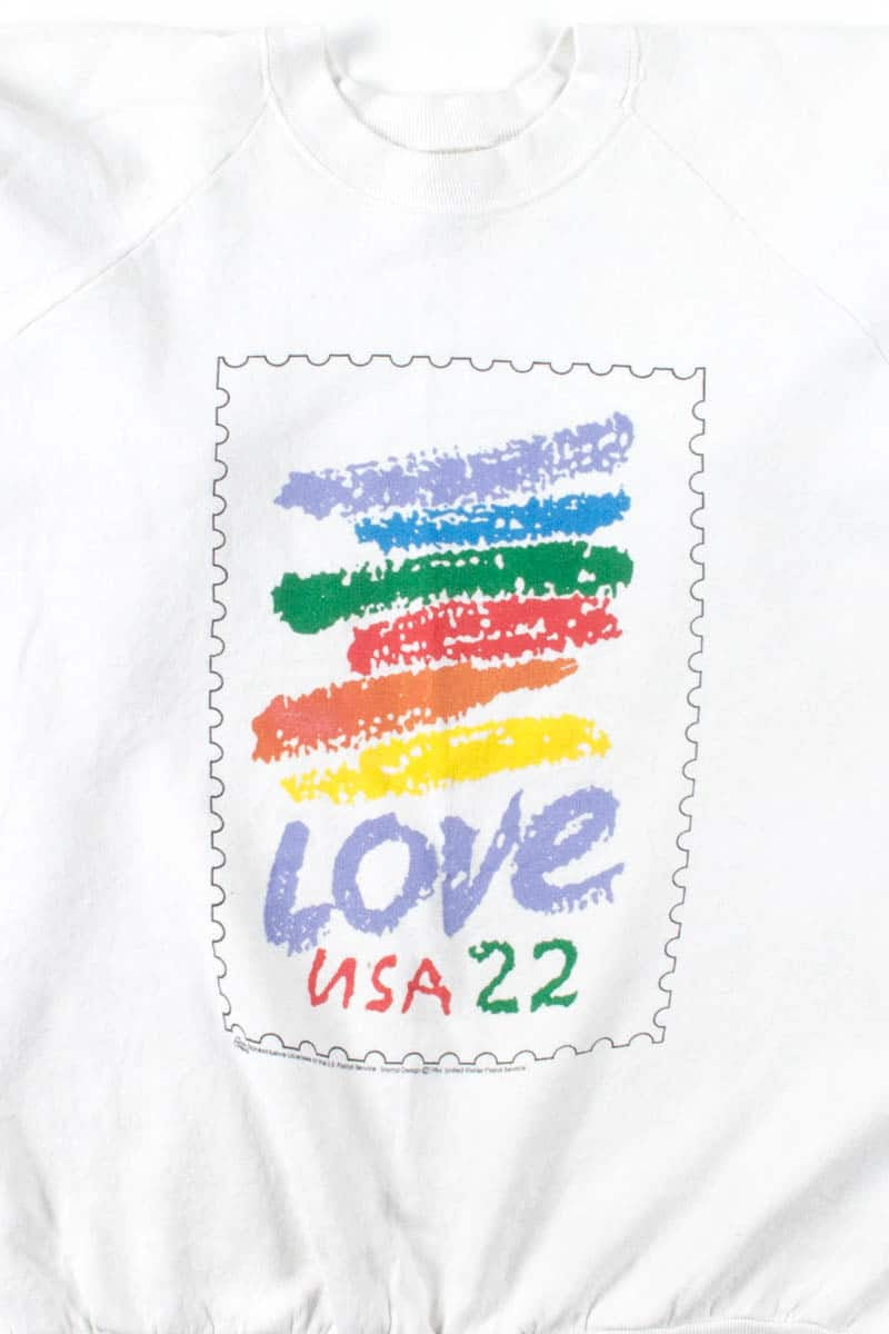Rainbow Love Stamp Sweatshirt