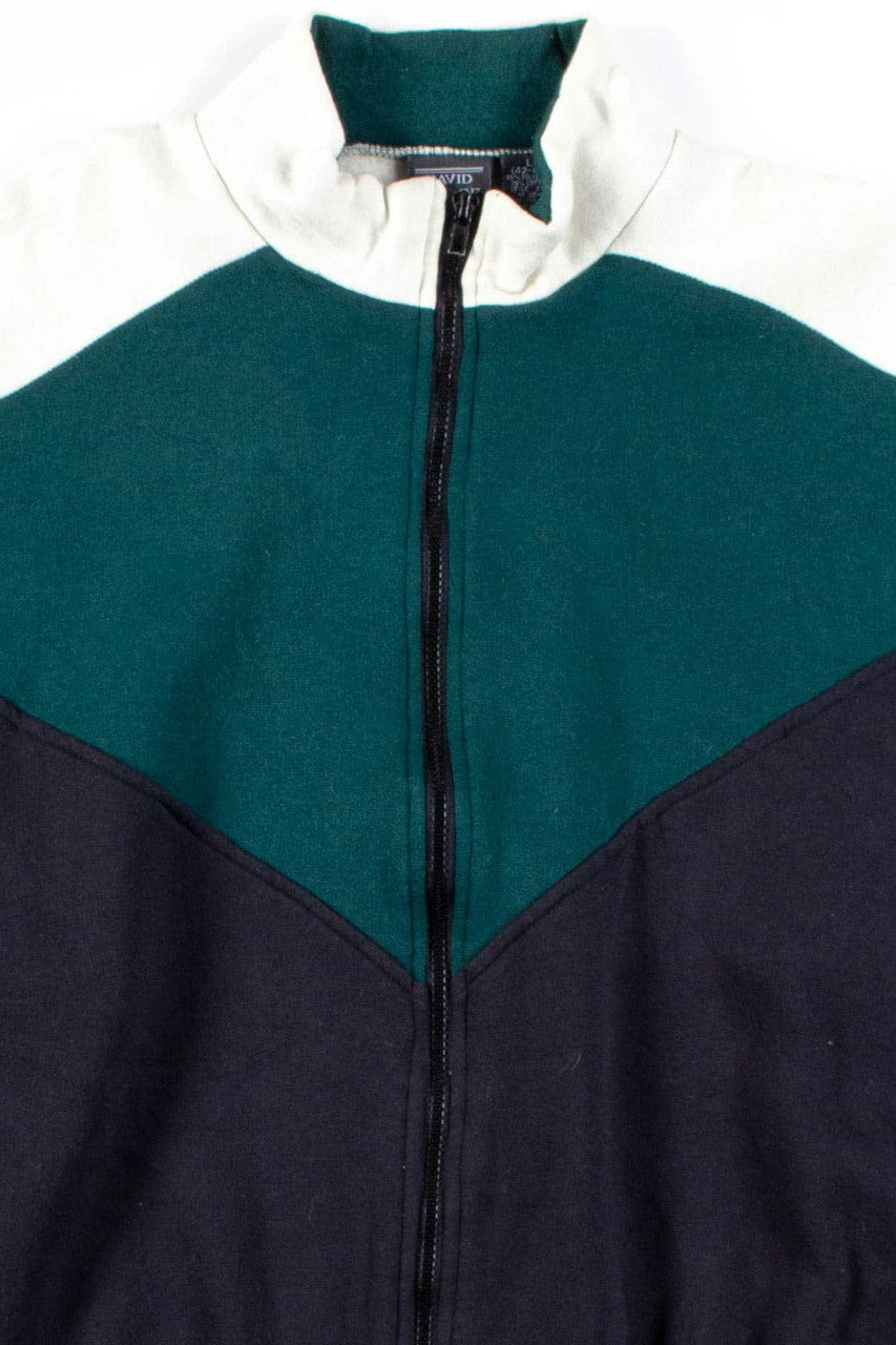 Diamond Color Block Track Jacket