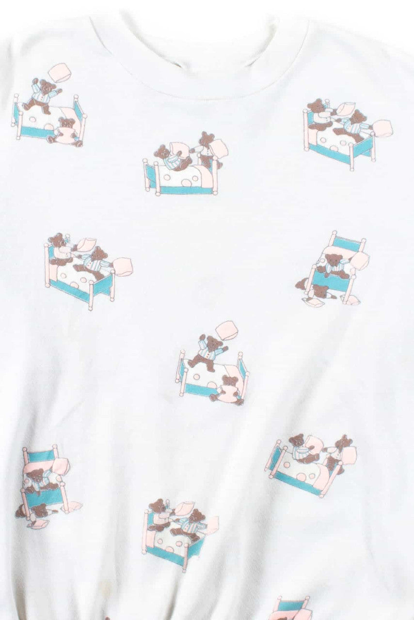 Teddy Bear Pillow Fight Sweatshirt
