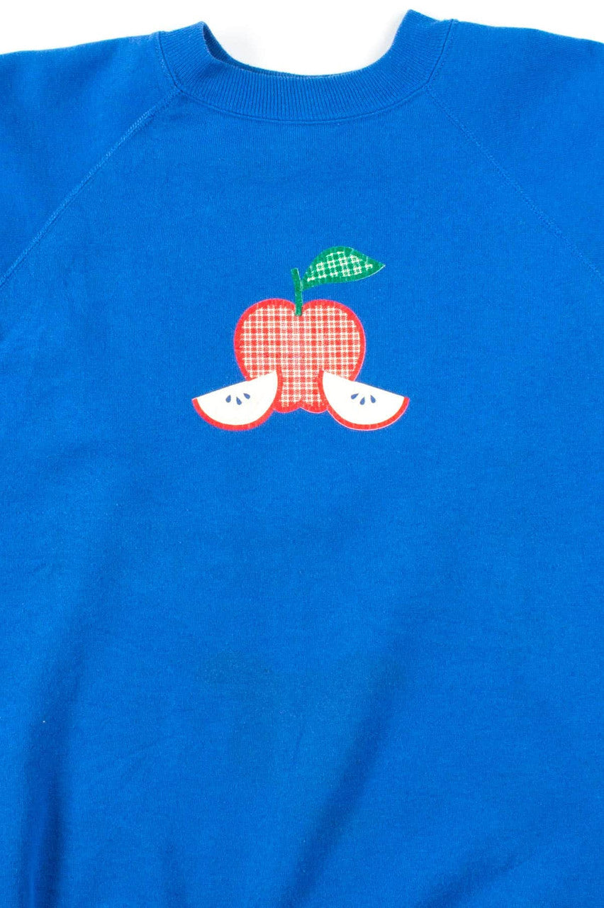 Blue Apple Sweatshirt