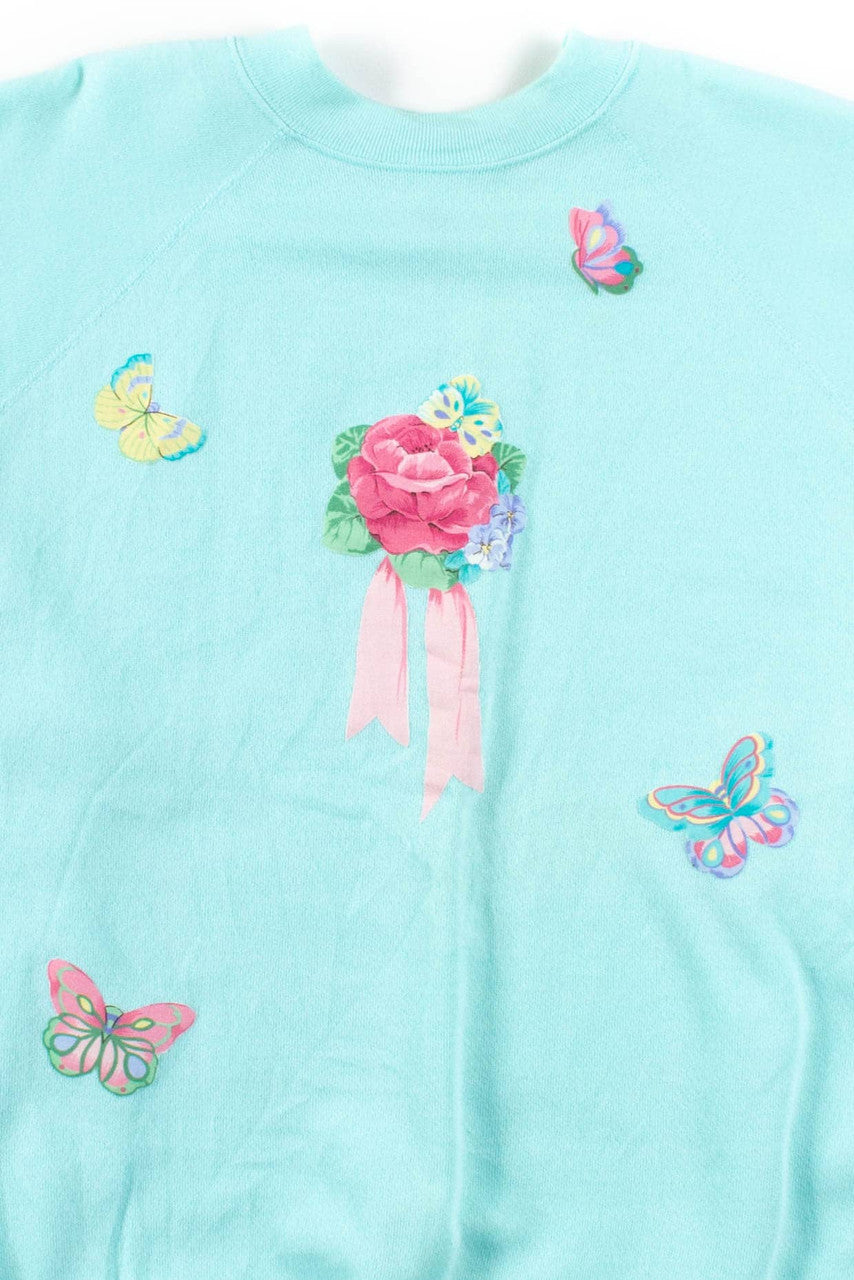 Mint Butterflies Sweatshirt