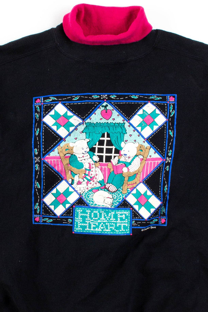 Home Heart Turtleneck Sweatshirt