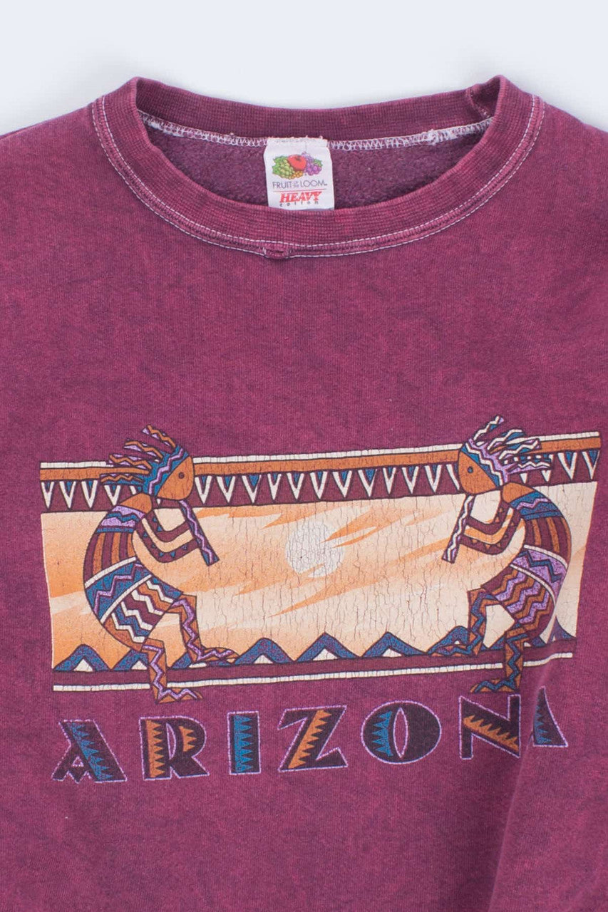 Arizona Stone Washed Crop Sweatshirt