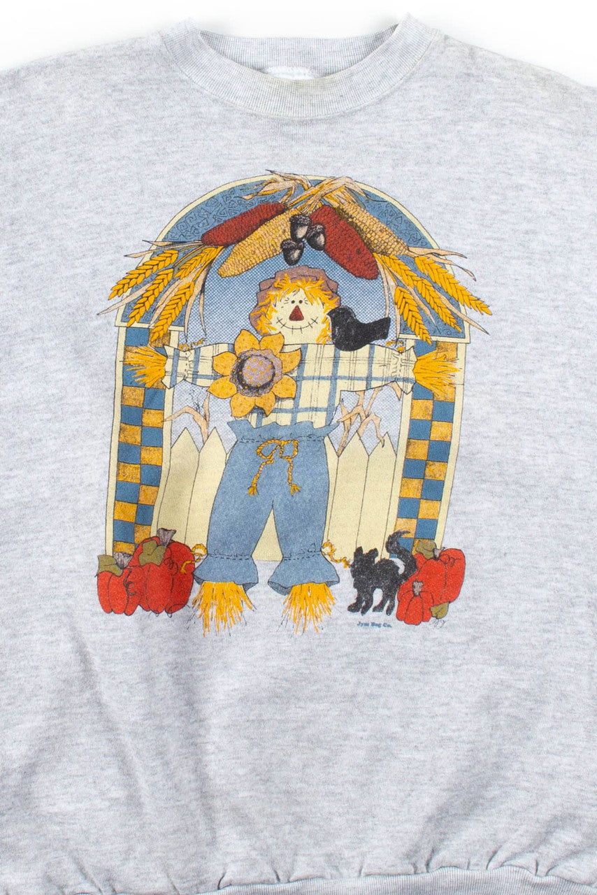 Grey Scarecrow Autumn Sweatshirt