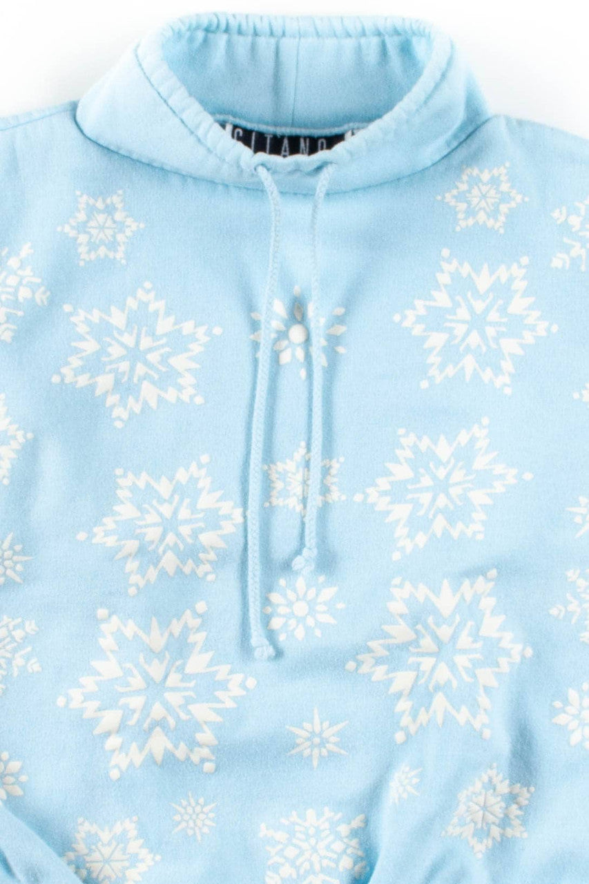 Baby Blue Snowflakes Sweatshirt