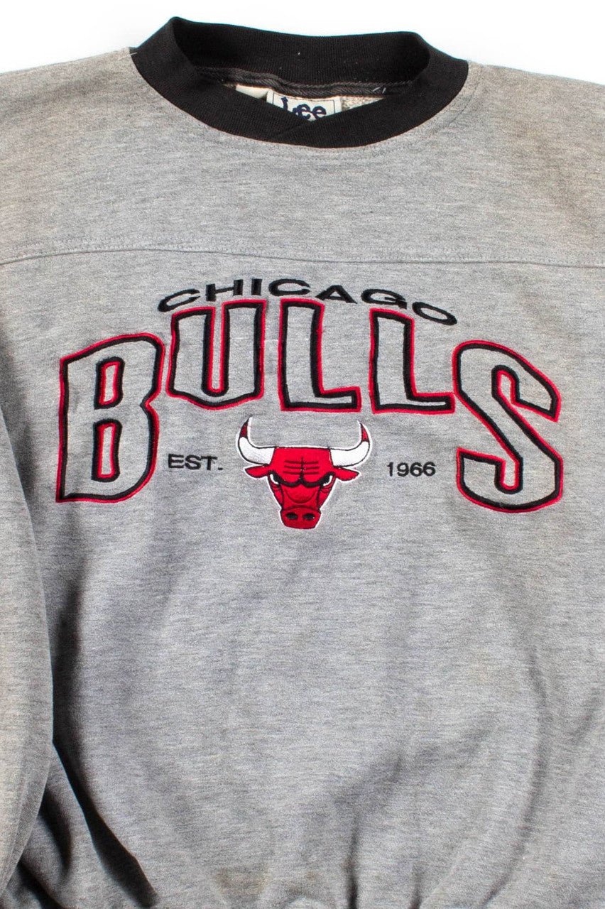 Chicago Bulls Black Collar Sweatshirt