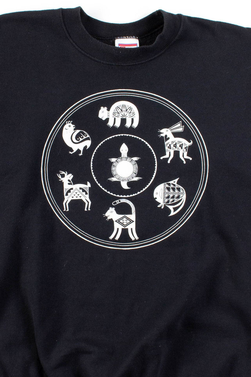 Animal Circle Sweatshirt