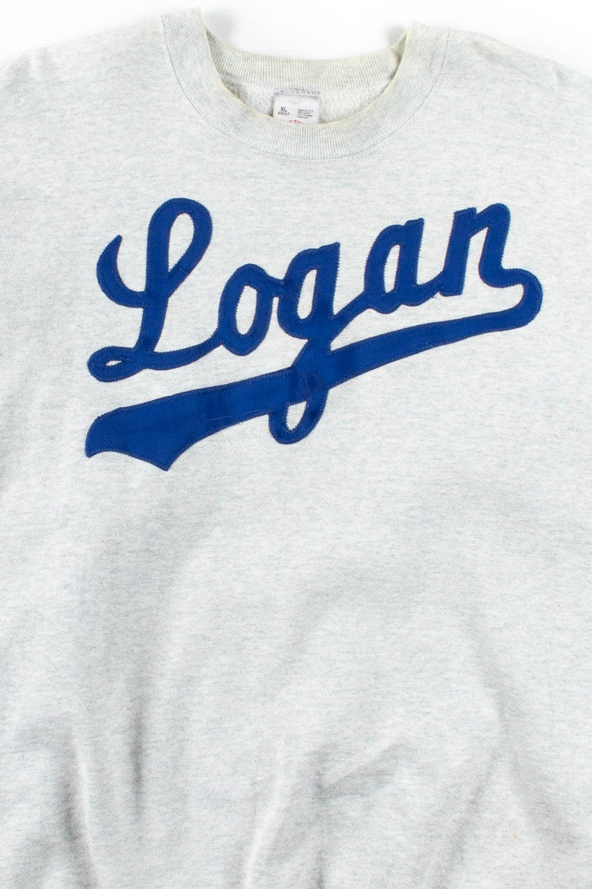 Embroidered Logan Script Sweatshirt