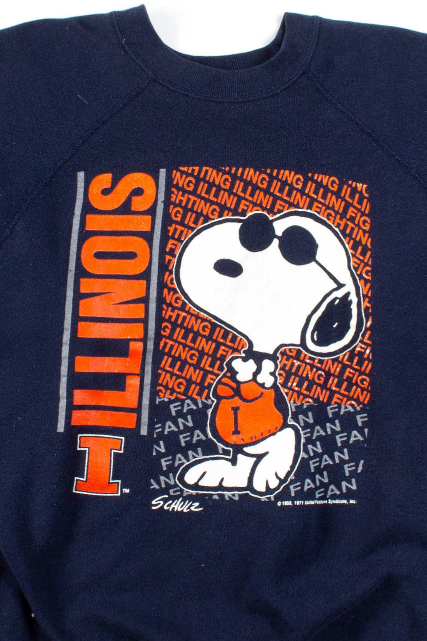 Illinois Illini Snoopy Sweatshirt