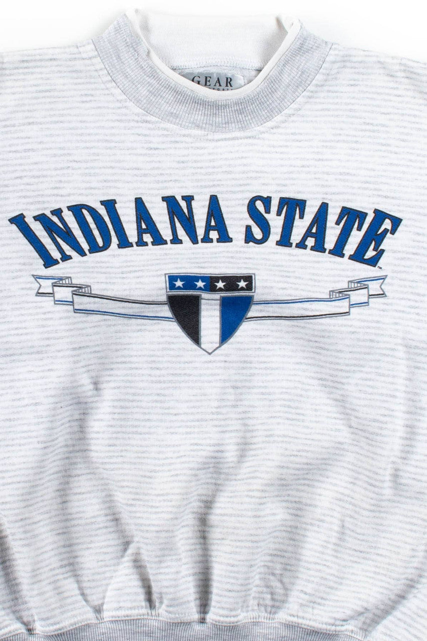 Indiana State Striped Sweatshirt