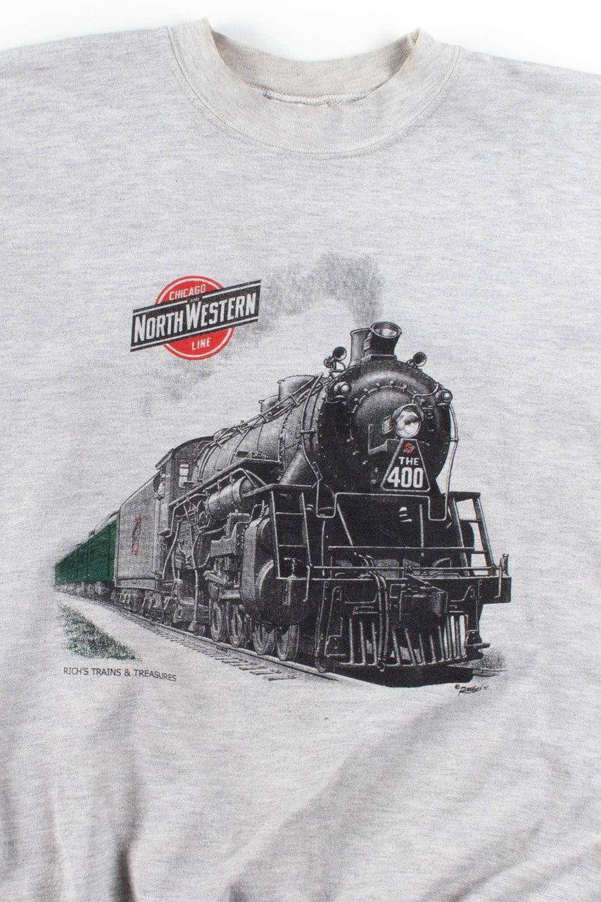 Chicago & Northwestern Steam Locomotive Sweatshirt