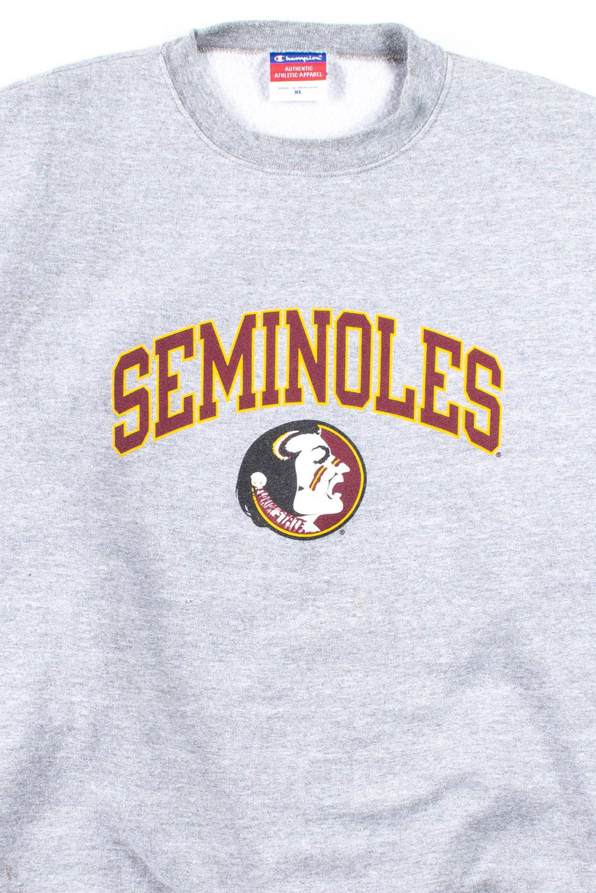 Grey Florida State Seminoles Sweatshirt
