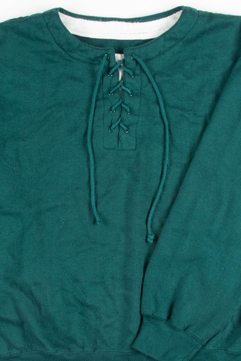 Lace Up Recycled Sweatshirt