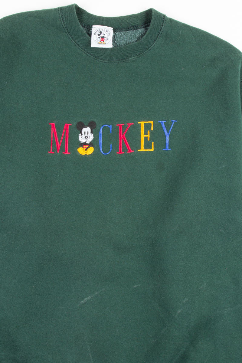 Green Mickey Mouse Sweatshirt