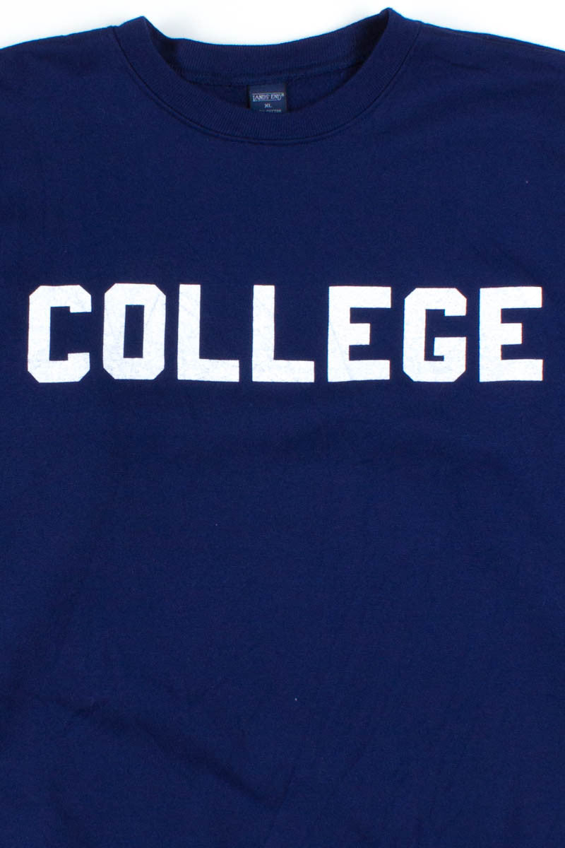 Navy College Sweatshirt 3