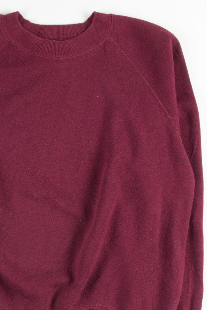 Burgundy Recycled Sweatshirt 4
