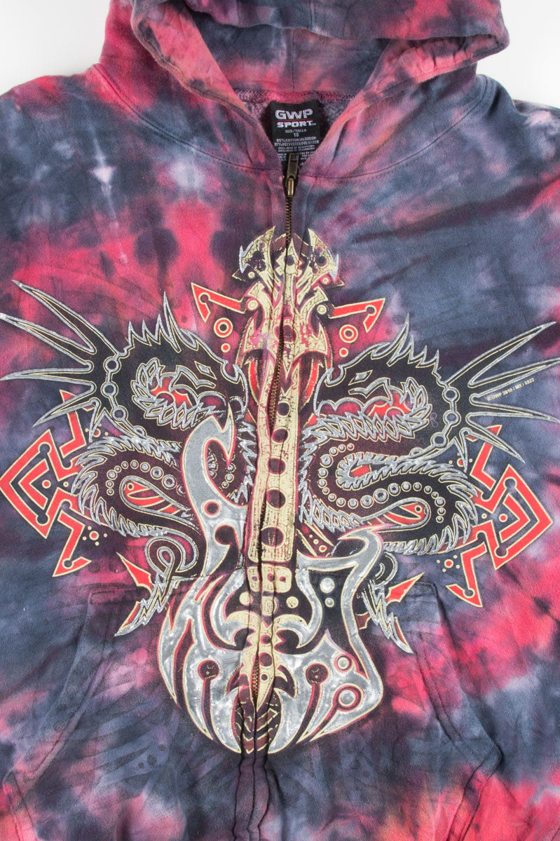 Electric Guitar Tie Dye Hoodie