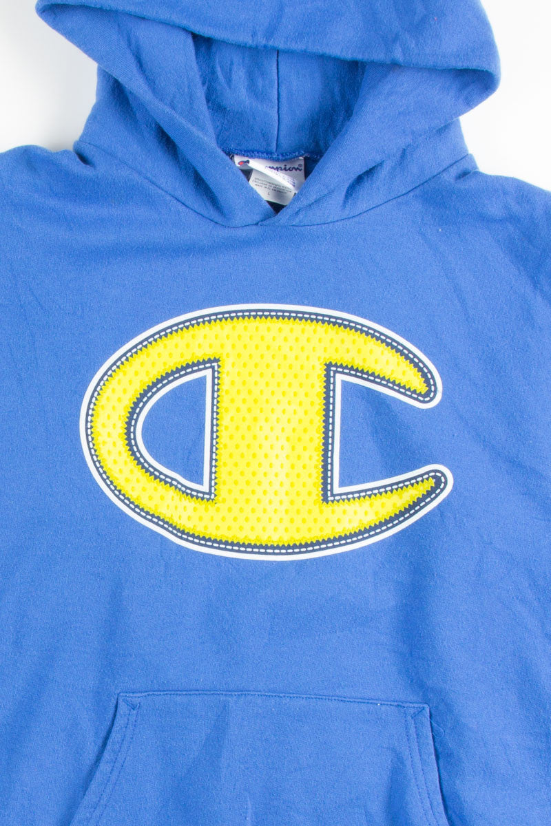 Blue Champion Logo Hoodie