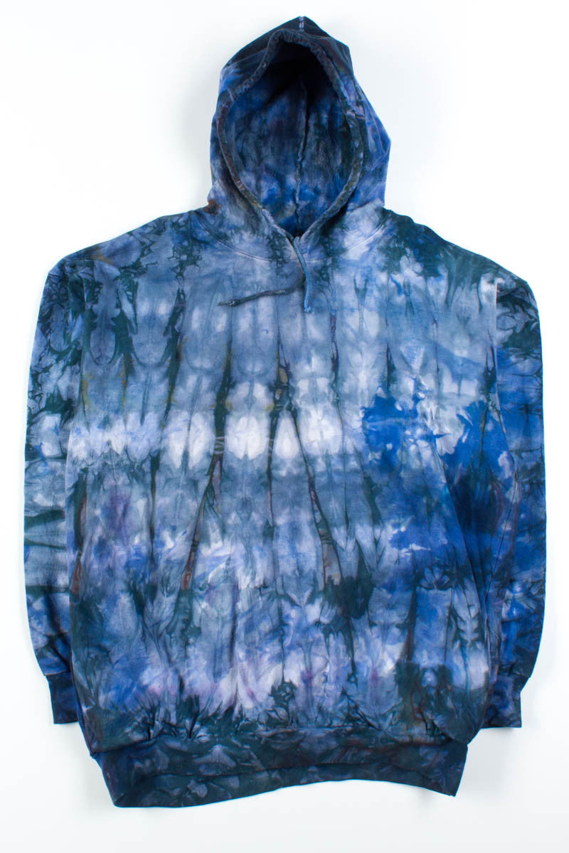 Black & Blue Tie Dye Hoodie