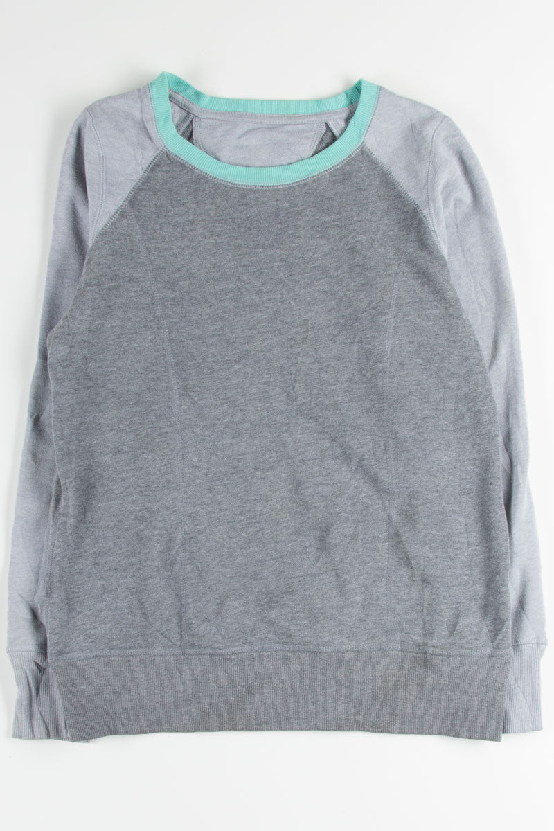 Grey Baseball Style Sweatshirt