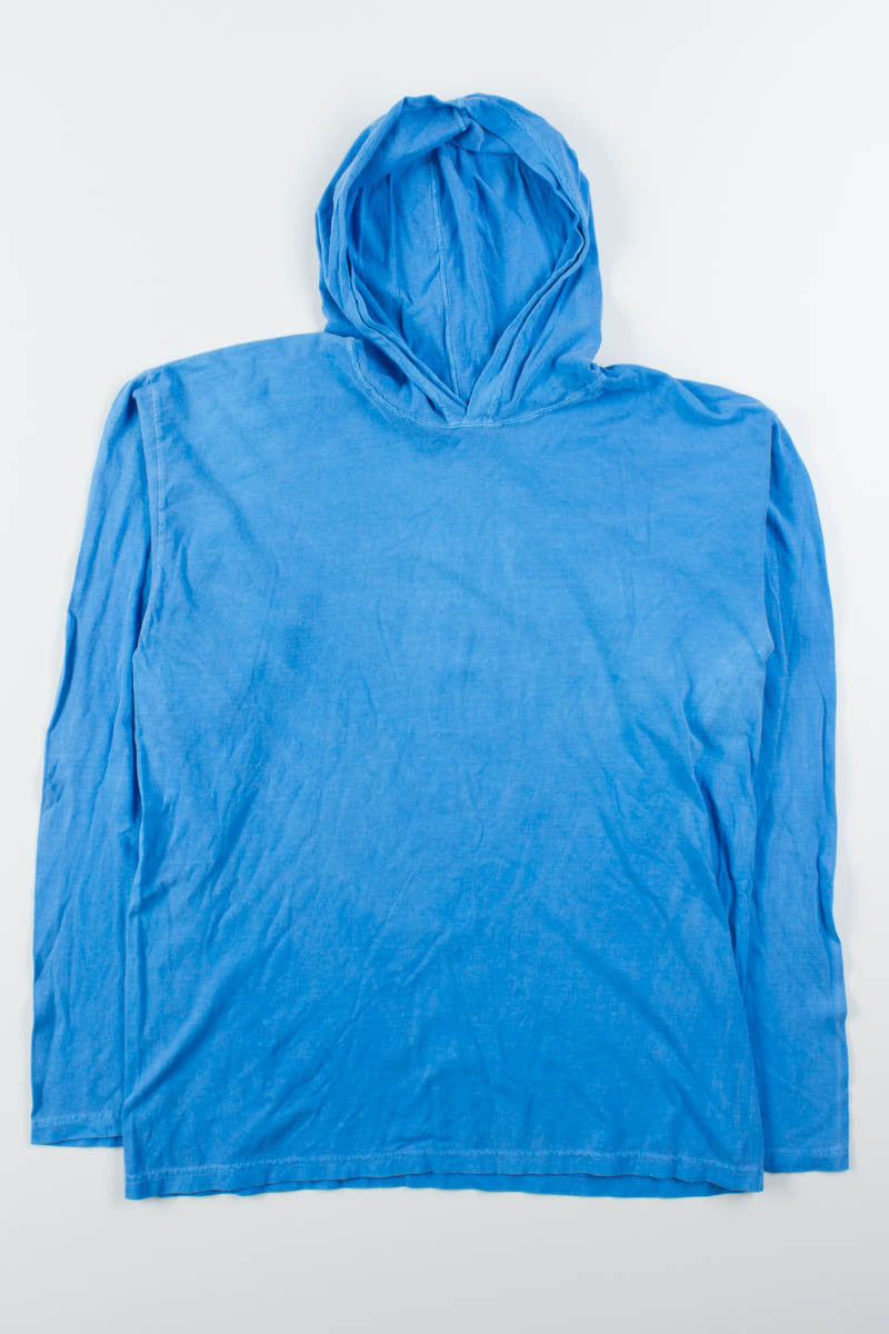 Blue Basic Lightweight Hoodie