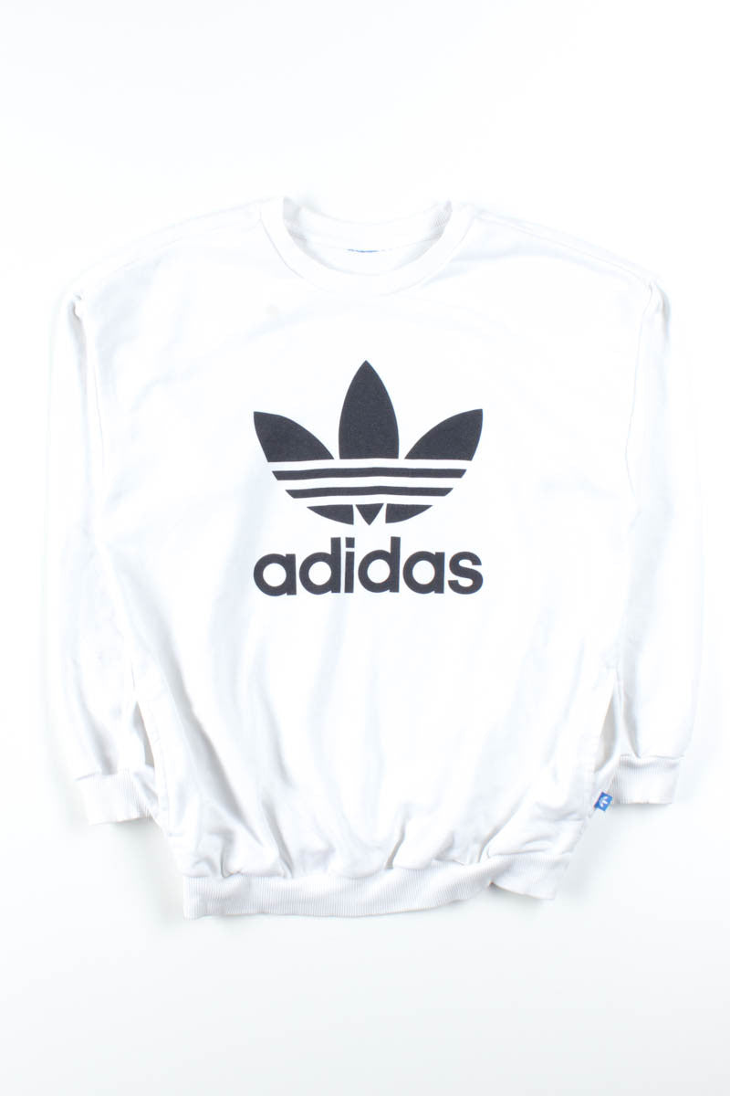 White Adidas Pocket Sweatshirt