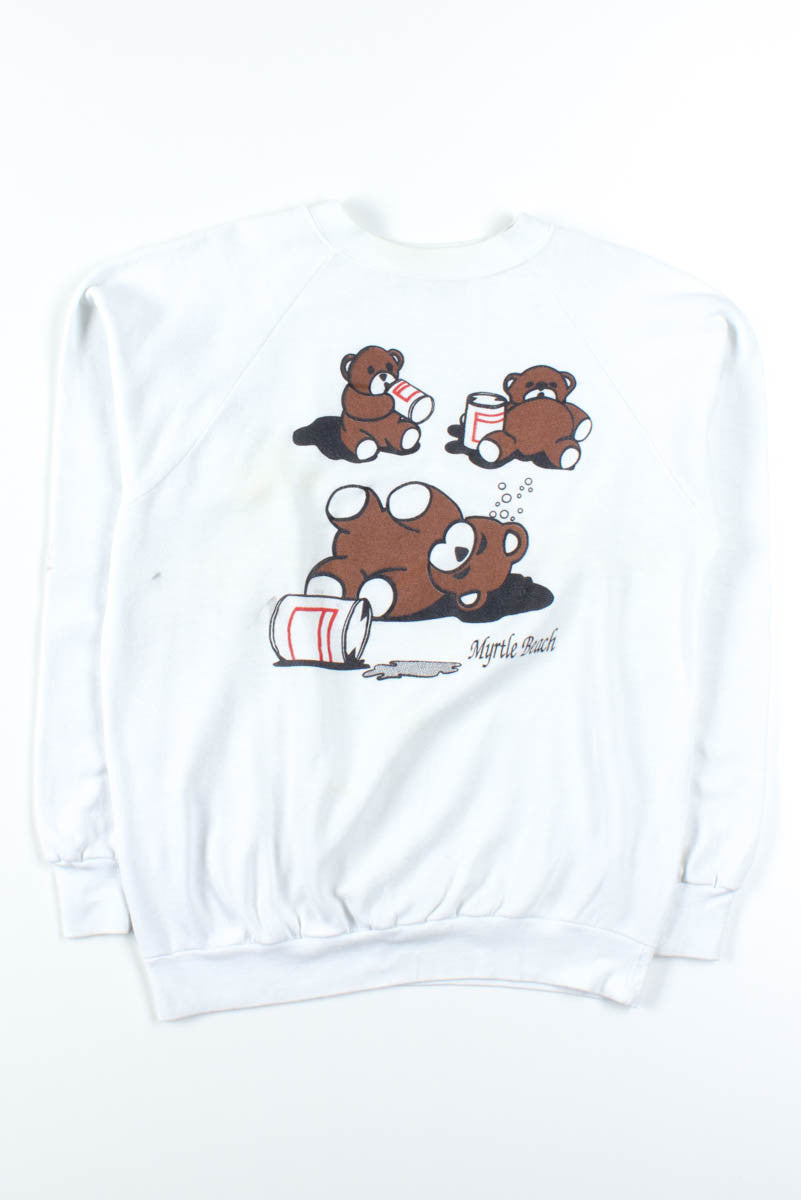 Myrtle Beach Teddy Beer Sweatshirt