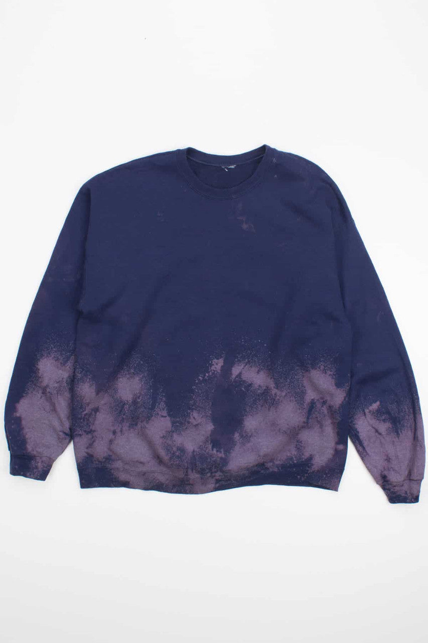 Half Bleached Navy Sweatshirt