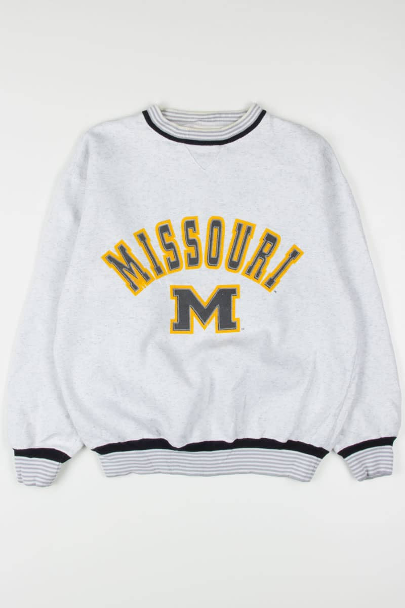 Faux Embroidered University of Missouri Sweatshirt